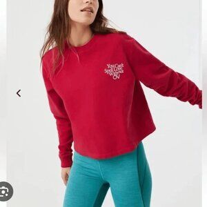 Outdoor Voices - Love Without OV Cropped Sweatshirt